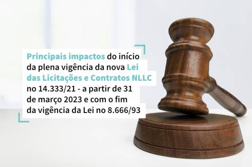 Principais Impactos do início da plena vigência da nova Lei das Licitações e Contratos NLLC Nº 14.133/21 - a partir de 31 de março de 2023 e com o fim da vigência da Lei Nº 8.666/93